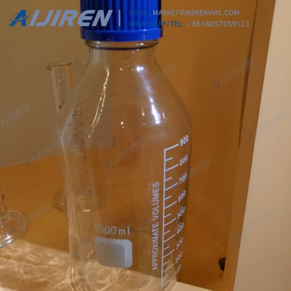 Free sample clear 1000ml media bottle Mycap